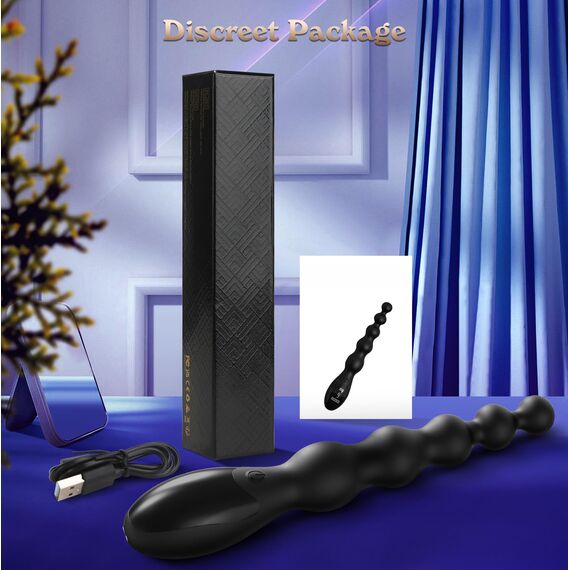 Analkugeln Vibrierender Buttplug - Sexspielzeug für Männer Prostata-Massagegerät Analspielzeug, Spielzeug für Erwachsene Analplugs Vibratoren Graduiertes & Display-Design mit 9 Vibrationsmodi