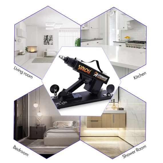 Automatische Sexmaschine Sinloli APP-Steuerung Fernbedienung Erwachsene Sexmaschine Weibliches Sexspielzeug Riesiger fluoreszierender Dildo Doppelköpfe Doppel-G-Punkt-Stimulatorspielzeug