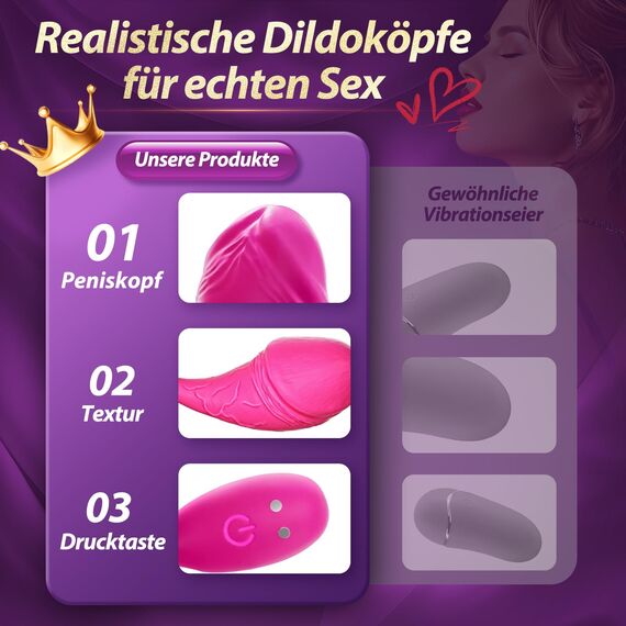 Pangpangmi Vibration für Frauen Vibrator APP, 9 Modi Sex Spielzeug für die Frau Vibratorensets für Frauen Paare Sex Spielzeug für die Paare, Sexspielzeug Vibratoren Sex Toys