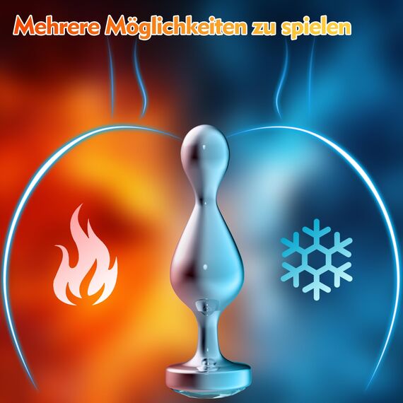 Analspielzeuge Analplugs Set für Erwachsene - 3 Stücke Metall Set Metall Analplug für Frauen Männer Paare Anfanger, ButtPlug Sex Toys Mit Diamantbasis für Prostata Stimulation Männer