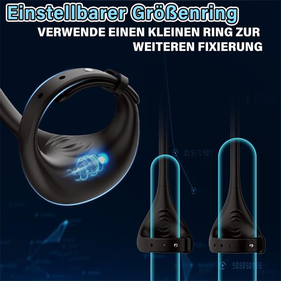 Anal Plug Vibrator Sex Spielzeug für die Männer - Penisring Dildo Prostata Stimulation Cockring Sexspielzeug Analplug Analvibratoren Mann mit 10 Vibration, APP Fernsteuerung Ringe für Paare Extrem Sex