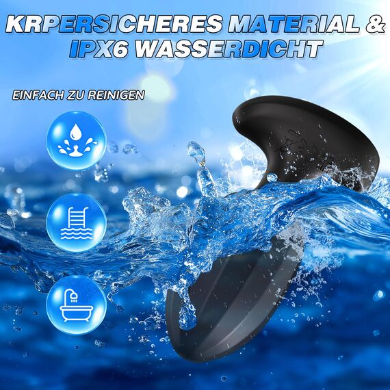 Analvibratoren für Mann Analplug für Männer, Prostata Stimulation Analplug Sex Spielzeug für die Männers mit 9 Vibration für Mann mit APP, Anal Plug Sex Spielzeug für Paare Buttplug Sexspielzeug