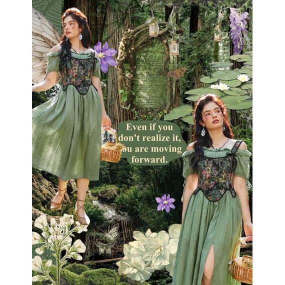 Scarlet Darkness Bustier-Top für Damen, Renaissance-Blumenmuster, Schnürung, Bodyshaper, Korsett mit Reißverschluss, Midnight Blossom, 18