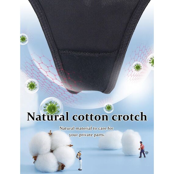 String Tanga Spitze Damen Sexy Brazilian Slip Große Größen Unterhosen übergröße String mit Spitze Unterwäsche für Mollige Frauen Low Rise Hipster Höschen Atmungsaktive Thong T-Back Panties Schwarz,L