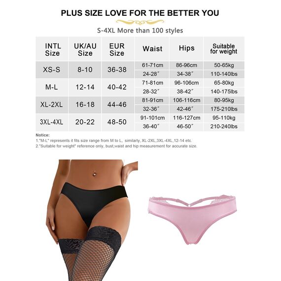 comeondear Brazilian Slip Damen Spitze Unterhosen Tanga Große Größen Frauen Unterwäsche Set Sexy Erotische Höschen Mini G String für Sex Dessous Reizwäsche Women Lingerie(Schwarz+Weiß+Rosa,XXL)