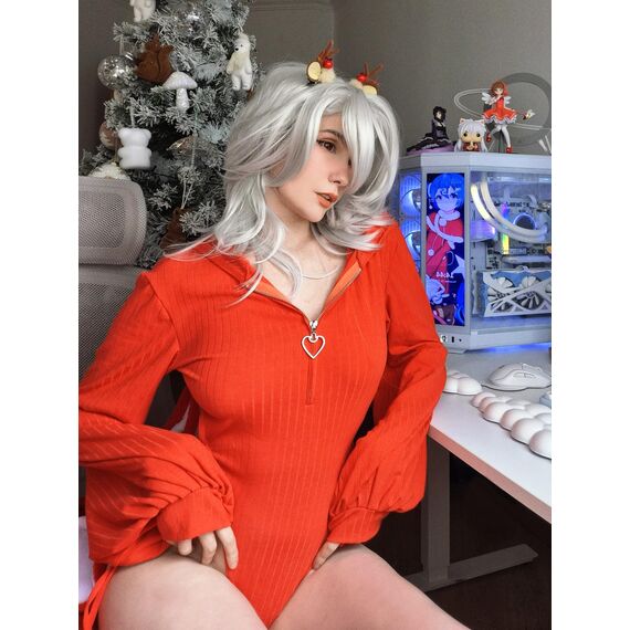 KORURACLUB Cosplay Sexy Bunny Outfit Cosplay Dessous für Damen Tierkostüme Bunny Bodysuit (Rot, XS-M)