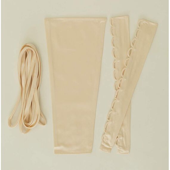 QRBTSCL Damen Hochzeitskleid, Reißverschluss, verstellbare Passform, Satin, Korsett am Rücken, Schnürschuh für Ballkleid, Light Champagne, 14