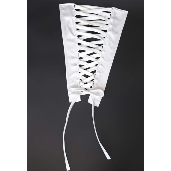 QRBTSCL Damen Hochzeitskleid, Reißverschluss, verstellbare Passform, Satin, Korsett am Rücken, Schnürschuh für Ballkleid, Light Champagne, 14