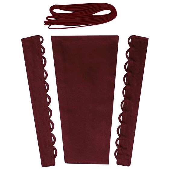 YCShun Damen Hochzeitskleid Reißverschluss Ersatz verstellbare Passform Satin Korsett Zurück Kit Schnürung für Ballkleid, burgunderfarben, 56 cm