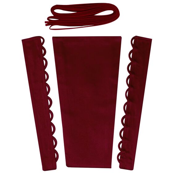 YCShun Damen-Hochzeitskleid mit Reißverschluss, verstellbare Passform, Satin, Korsett mit Rücken, Schnürung für Ballkleid - Rot - 16"