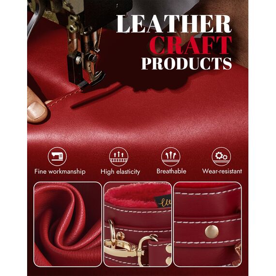 UTIMI Sex Bondage BDSM Kit Fesseln 6PCS Sets mit Verstellbaren Handschellen Fußfessel Oberschenkelmanschetten Augenbinde Kreuzgurt Taillengurt SM Erwachsene Sexspielzeug für Männer Frauen und Paare