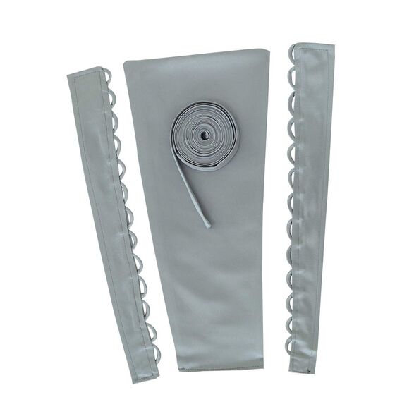 QRBTSCL Damen Hochzeitskleid, Reißverschluss, verstellbare Passform, Satin, Korsett am Rücken, Schnürschuh für Ballkleid, GRAU, 20