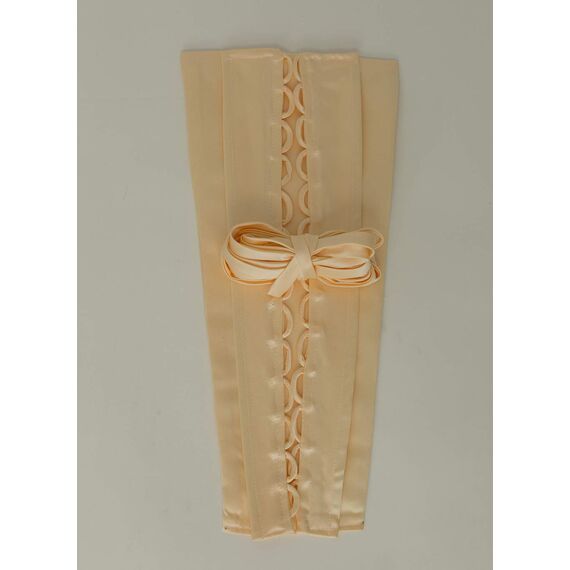 QRBTSCL Damen Hochzeitskleid, Reißverschluss, verstellbare Passform, Satin, Korsett am Rücken, Schnürschuh für Ballkleid, Champagner, 20