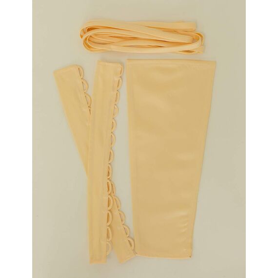 QRBTSCL Damen Hochzeitskleid, Reißverschluss, verstellbare Passform, Satin, Korsett am Rücken, Schnürschuh für Ballkleid, Champagner, 20