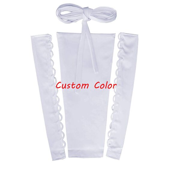 YCShun Damen Hochzeitskleid Reißverschluss Ersatz verstellbare Passform Satin Korsett Zurück Kit Schnürung für Ballkleid - - 56 cm