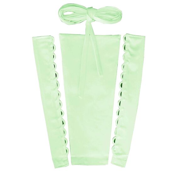 YCShun Damen Hochzeitskleid Reißverschluss Ersatz verstellbare Passform Satin Korsett Zurück Kit Schnürung für Ballkleid, mint, 25 cm