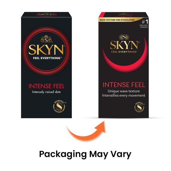 SKYN Intense Feel, Stimulant Non-Latex Condoms, 36 Condoms Value Pack