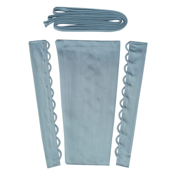 QRBTSCL Damen Hochzeitskleid, Reißverschluss, verstellbare Passform, Satin, Korsett am Rücken, Schnürschuh für Ballkleid, dusty blue, 14