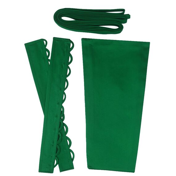 QRBTSCL Damen Hochzeitskleid, Reißverschluss, verstellbare Passform, Satin, Korsett am Rücken, Schnürschuh für Ballkleid, Dunkelgrün, 20