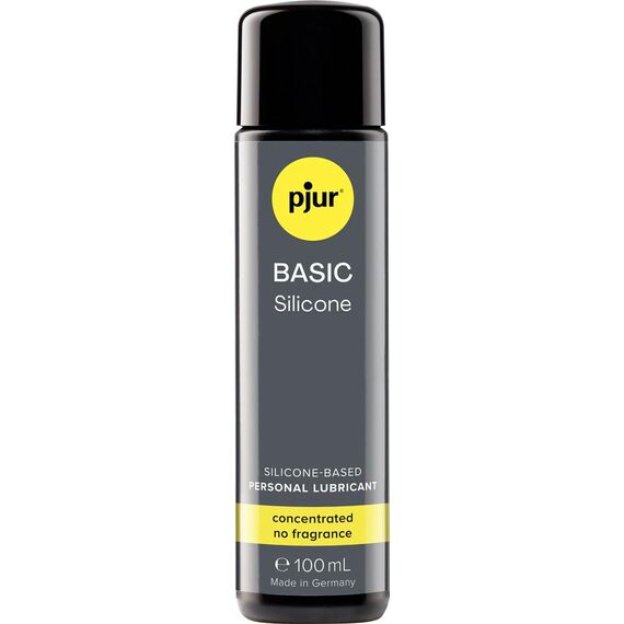 pjur BASIC Silicone - Silikon-Gleitgel ideal für Einsteiger - kondomgeeignet und nicht klebend - für Männer & Frauen (100ml)