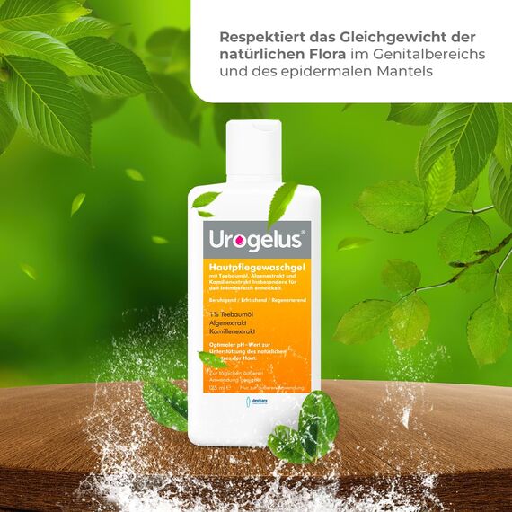 Urogelus – Intimwaschgel für Frauen & Männer – Beruhigend, erfrischend, antiseptisch – Sanfte Intimhygiene für den täglichen Gebrauch – 125 ml - Devicare