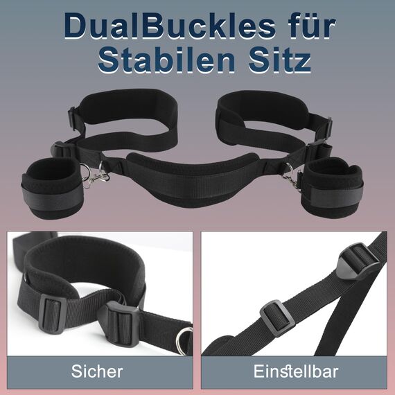 BDSM Sexspielzeug für Paare Extrem Sex Toys, Fesseln & Bondage Set Sex Spielzeug für die Frau mit SM Augenbinden, Verstellbaren Beinschlaufen, Handschellen Sex Bett Plüsch für Frauen & Männer Toy
