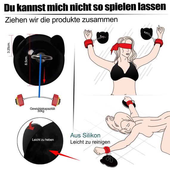 Sex Bondage Fesseln Sex Spielzeug für Paare,28pcs BDSM Set mit Handschellen und Anal Toys,Sex Spielzeug für Frauen Männer