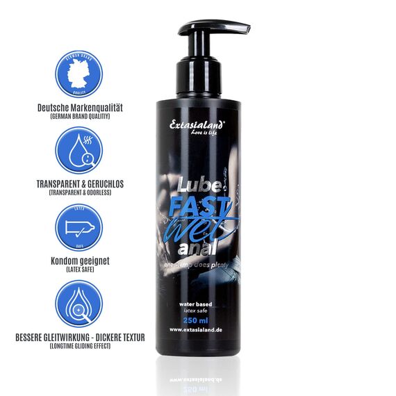 Fastwet® Anal Gleitmittel - Gleitgel Analverkehr und Analsex, Sexspielzeug für Frauen und Männer - verschiedene Varianten (Anal 250ml)