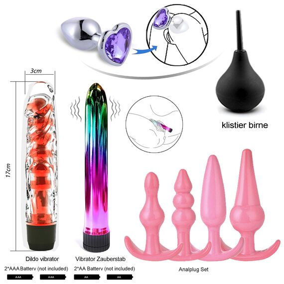BDSM Set Sex Spielzeug für die Paare,33PCS Bondage Kit Sex Toys mit Handschellen Sexspiele und Anal Plug Sets für Frauen Männer