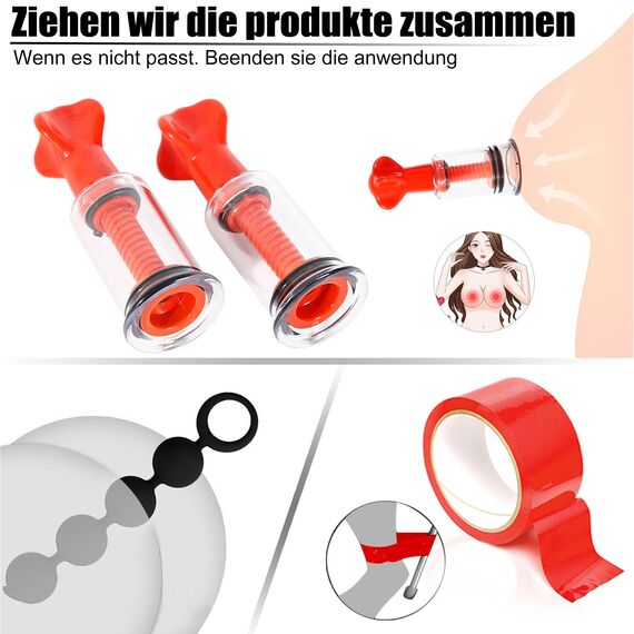 Sex Bondage Fesseln Sex Spielzeug für Paare,28pcs BDSM Set mit Handschellen und Anal Toys,Sex Spielzeug für Frauen Männer