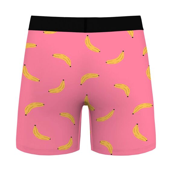 Aueyan, Lustige Unterwäsche für Herren, Boxershorts, Neuartige Boxershorts, Grafische Shorts, 3D-Druck, Kühlende Unterwäsche, Hot Pink, Größe L