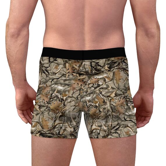 Aueyan, Herren-Unterwäsche, Camouflage, Coole Boxershorts für Männer, Lustige Unterwäsche, Boxershorts, Jagd, Valentinstag für ihn, Freund, Vater, Ehemann, Lustiges Zubehör
