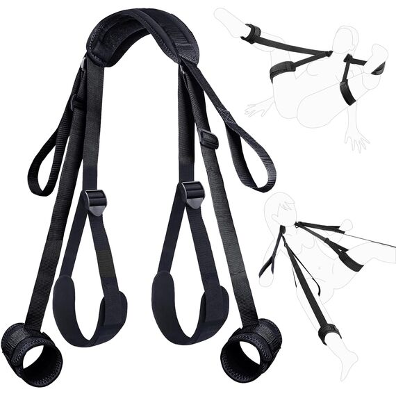 BDSM Bondage Sex Spielzeug Für die Paare für Hals Bis Zum Handgelenk Oberschenkel Sex Sling und Knöchel SM Kits Fesseln Für Set Bondageset Fessel Set Anfänger Sex Toys