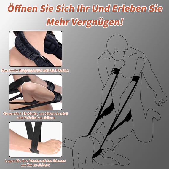 BDSM Bondage Sex Spielzeug Für die Paare für Hals Bis Zum Handgelenk Oberschenkel Sex Sling und Knöchel SM Kits Fesseln Für Set Bondageset Fessel Set Anfänger Sex Toys