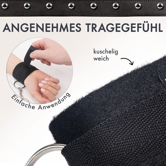 Liebesfreunde® Handschellen für sinnliche Sexspiele - Bondage Fesseln Sex Spielzeug für Paare, Erotisches Sexspielzeug BDSM Set, extrem soft
