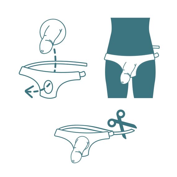 LGBTQ+ Weeny FTM STP Silikon Packer (light ivory amor)