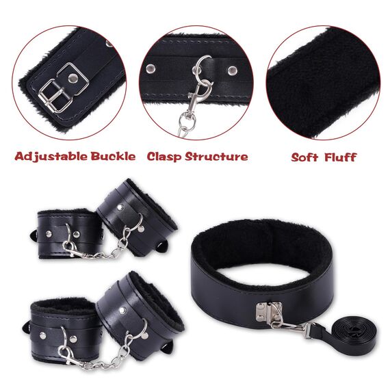 BDSM Sex Bondage Sexspielzeug Set, Extrem Fesseln Set mit Handschellen Fußfesseln Peitsche Nippelklammern Knebel Analplug und Spitze Augenmaske, 25 Stück SM Fesseln Spielzeug Hart für Paare
