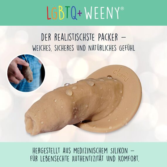 LGBTQ+ Weeny FTM STP Silikon Packer (light ivory amor)