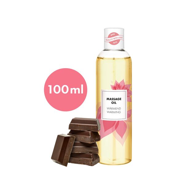EIS, Massageöl 'Schoko wärmend', hautpflegendes Massageöl mit Wärme-Effekt und Schoko-Duft, 100 ml