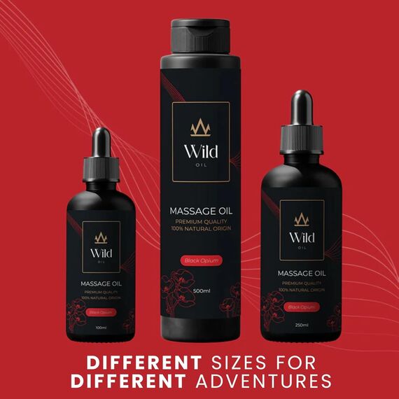 Wild Natürliches Massageöl – Feuchtigkeitsspendend & Trägeröl, Vegan & Hypoallergen, für Körperpflege, Muskelbehandlung & Aromatherapie, ideal nach dem Bad - 250ml