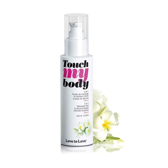 LOVE TO LOVE Touch My Body, Massageöl & Gleitgel, Monoi, 100 ml