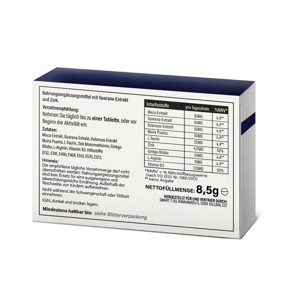 Saint Nutrition® POTENZIAX 50mg – 10 Portionen - mit Maca, Muira Puama & Zink – Nahrungsergänzungsmittel