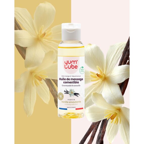 Yum'Lube | Sex & erotik massageöl öl für massage & intimate | Body oil mit vanille | Massageöl öl intim geeignet als sexöl | Massage oil für intimbereich & massage öl sex intimbereich
