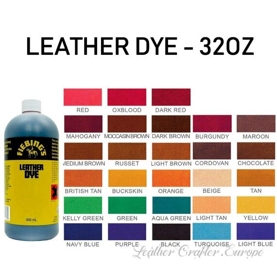 Fiebings Lederfarbe, 946,4 ml, Mittelbraun