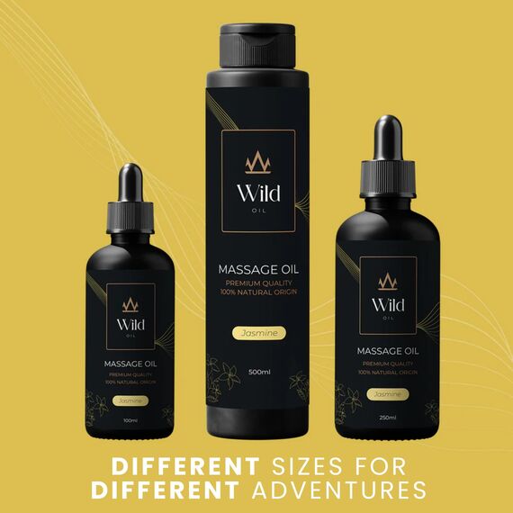 Wild Natürliches Massageöl – Feuchtigkeitsspendend & Trägeröl, Vegan & Hypoallergen, für Körperpflege, Muskelbehandlung & Aromatherapie, ideal nach dem Bad - 250ml