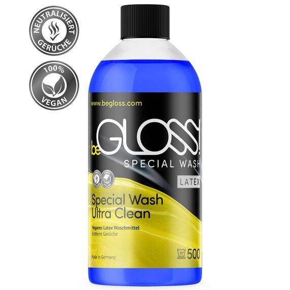 beGLOSS Special Wash 500 ML - Latex Waschmittel Pflege Reiniger für Gummi & Latex Kleidung