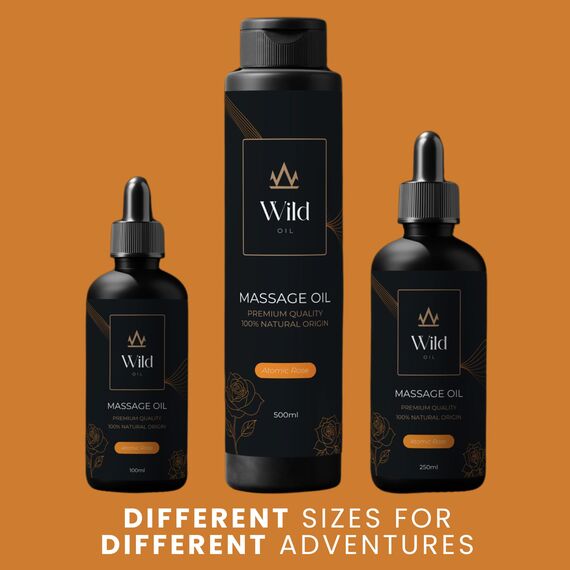 Wild Natürliches Massageöl – Feuchtigkeitsspendend & Trägeröl, Vegan & Hypoallergen, für Körperpflege, Muskelbehandlung & Aromatherapie, ideal nach dem Bad - 250ml