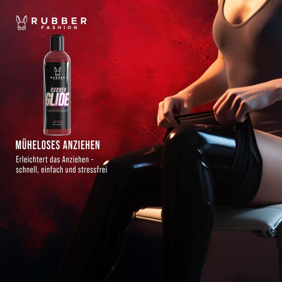 Rubberfashion RubberGlide Silikonöl, Latexpflege & Latex Anziehhilfe Öl, Silikonoel fuer Latexkleidung, Shine Glanz Silikon Öl für Latex Kleidung, Gummi & Fetisch Outfits, Silicon oil 500ml