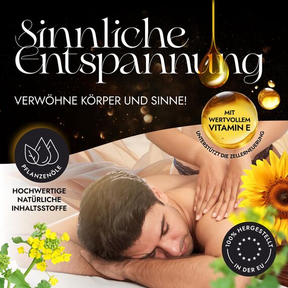 LOOVARA Massageöl SIMPLY TOUCH 150 ml für genussvolle Massagen - Premium Erotik Massage Öl