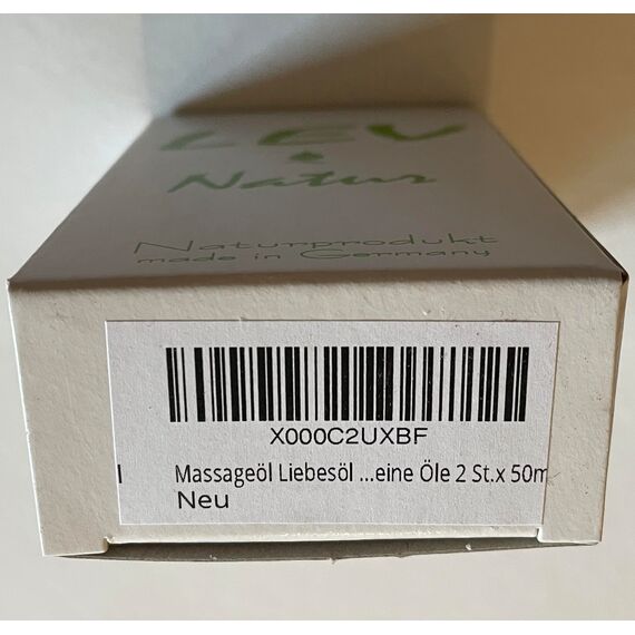Lev-Natur Massageöl Liebesöl Geschenkset Erotiköl, Naturprodukt direkt vom Hersteller, nur Hochwertige naturreine Öle 2 St. x 50ml
